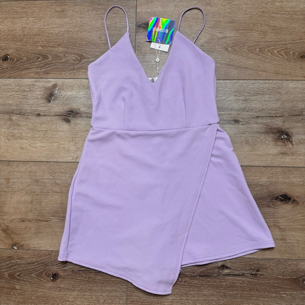 NWT MISSGUIDED Lavender Romper with Spaghetti Straps US Size 6